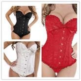 Corset Embroided Satin